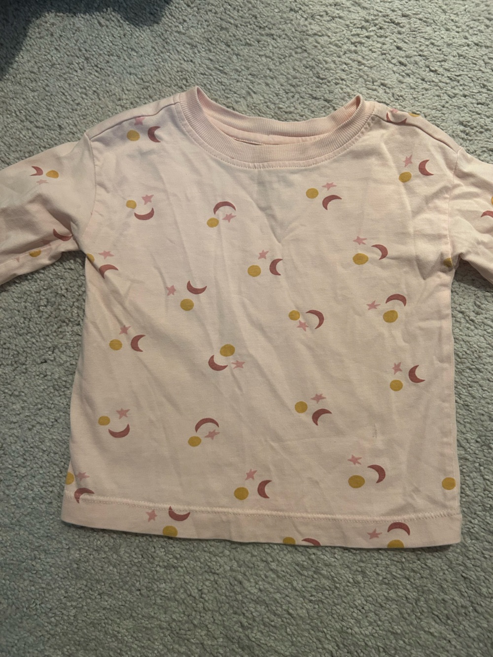 Hanna Andersson Light Pink Moon & Star Top